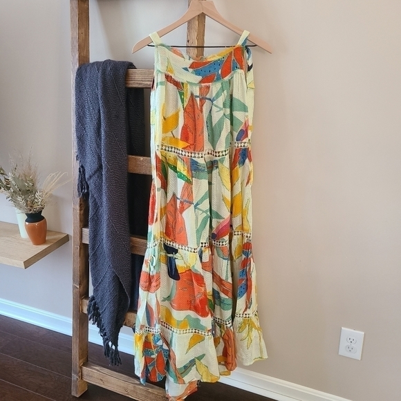 Vici Dresses & Skirts - Z&l europe toucan sam tropical bohemian tiered maxi dress size small